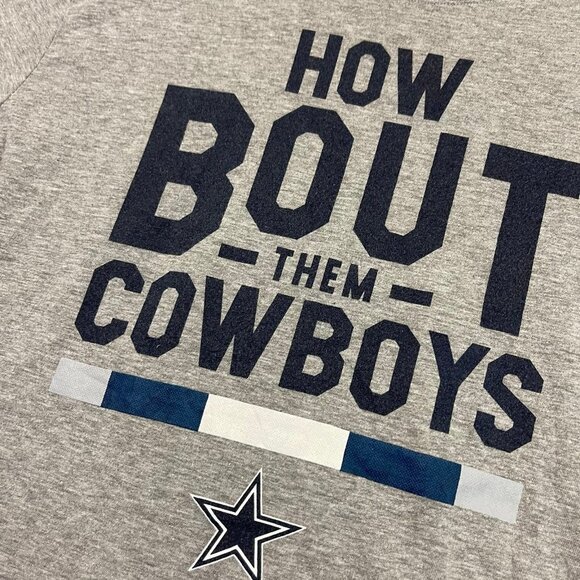 Nike Dallas Cowboys Men’s Small How Bout Them Boys Grey Short Sleeve Tee‎ - Picture 6 of 10